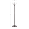 Black Aluminum Contemporary Coat Rack, 68" x 15" x 15"